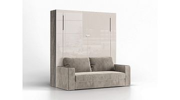 Шкаф-кровать Wall Bed Space Solutions с диваном, цвет Венге Мали